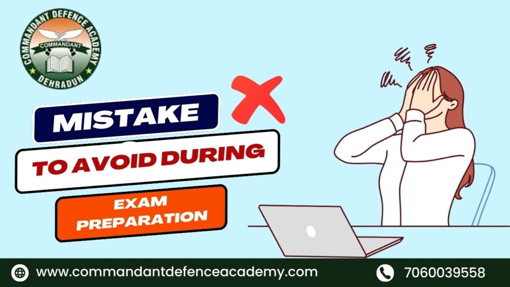 Mistakes to avoid during exam preparation